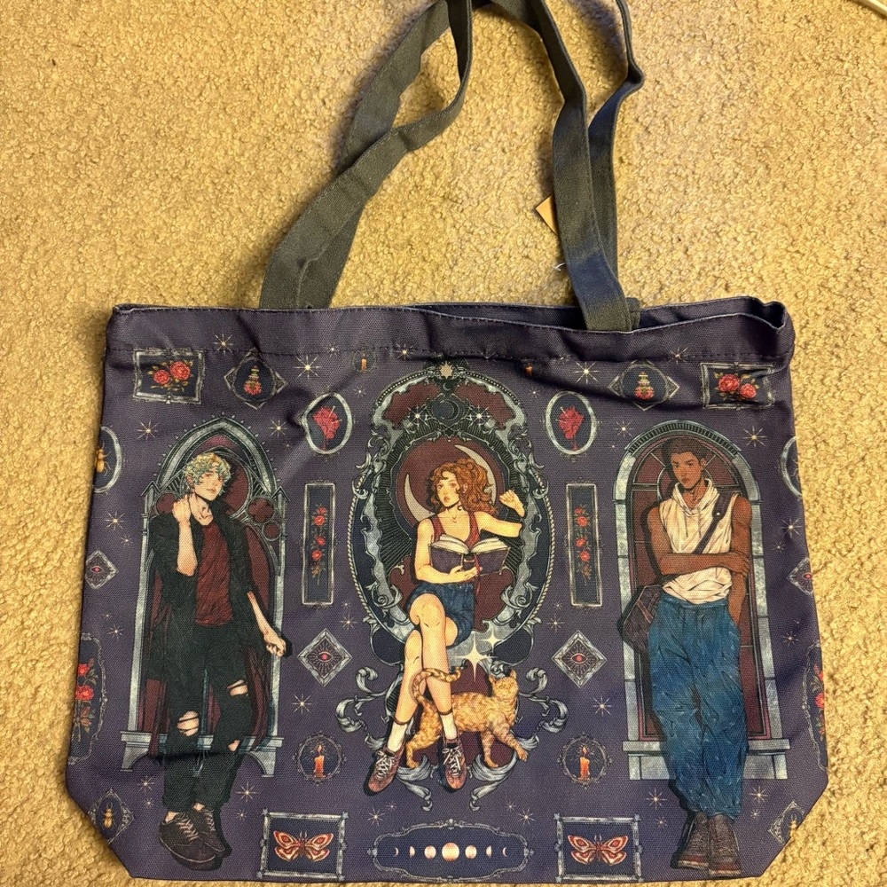 Fairyloot the glittering edge zipper tote bag
